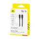 Кабель Type-C to Type-C Baseus Silky Series Fast Charging 100W (1m) black
