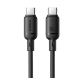 Кабель Type-C to Type-C Baseus Silky Series Fast Charging 100W (2m) black