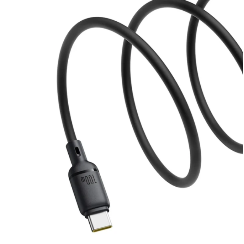 Кабель Type-C to Type-C Baseus Silky Series Fast Charging 100W (2m) black