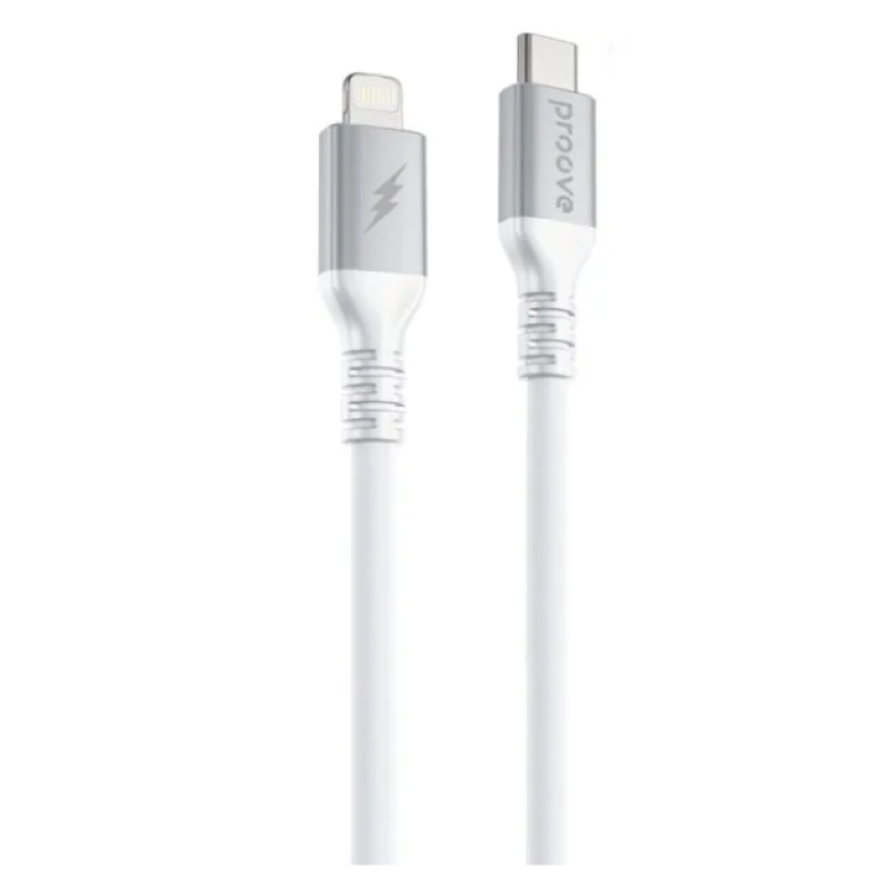 Кабель Proove ReGen Silicone Type-C to Lightning 27W (2m) white