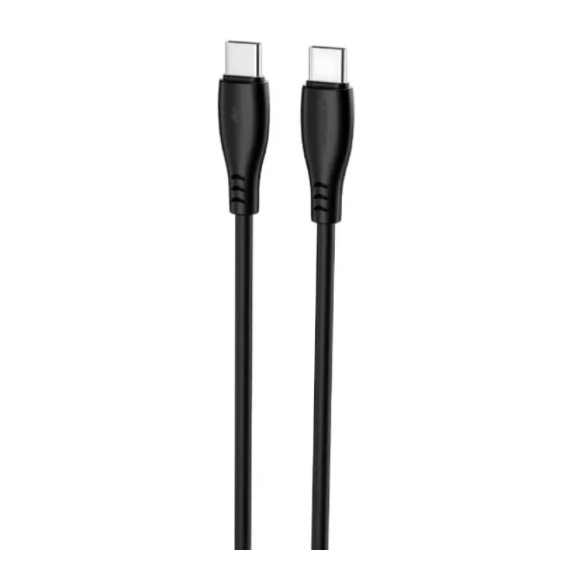 Кабель Proove Simple Silicone Type-C to Type-C 60W 2m Black