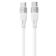 Кабель Type C-Type C Proove Soft Silicone 60W 1m White