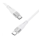 Кабель Type C-Type C Proove Soft Silicone 60W 1m White