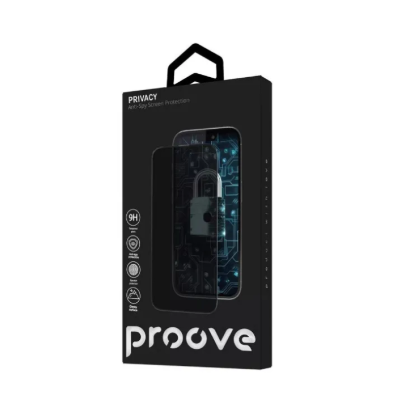 Захисне скло iPhone 14 Pro Max / 15 Plus / 16 Plus Proove Pixel Privacy Антишпигун