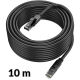 Патч-корд (мережевий кабель) Borofone BUS01 RJ45 6Gb 10 м Black