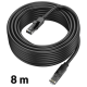 Патч-корд (мережевий кабель) Borofone BUS01 RJ45 6Gb 8 м Black