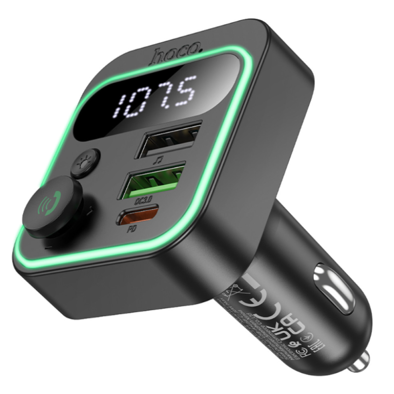 FM модулятор Hoco E85 Tiger PD20W+QC3.0