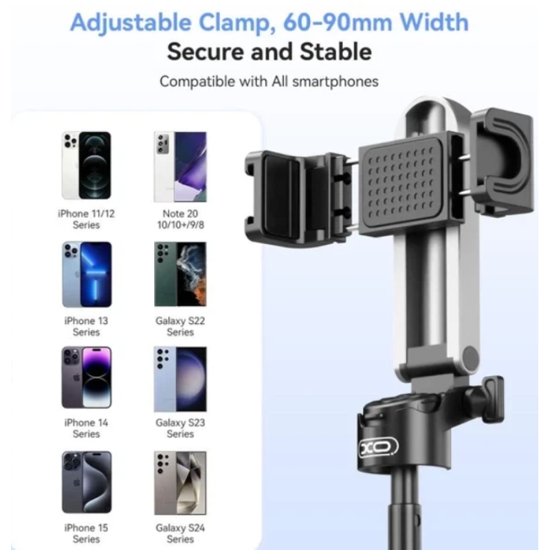 Монопод (трипод) XO SS21 Mini Selfie Stick 4in1 Bluetooth (для селфі та фотозйомки)