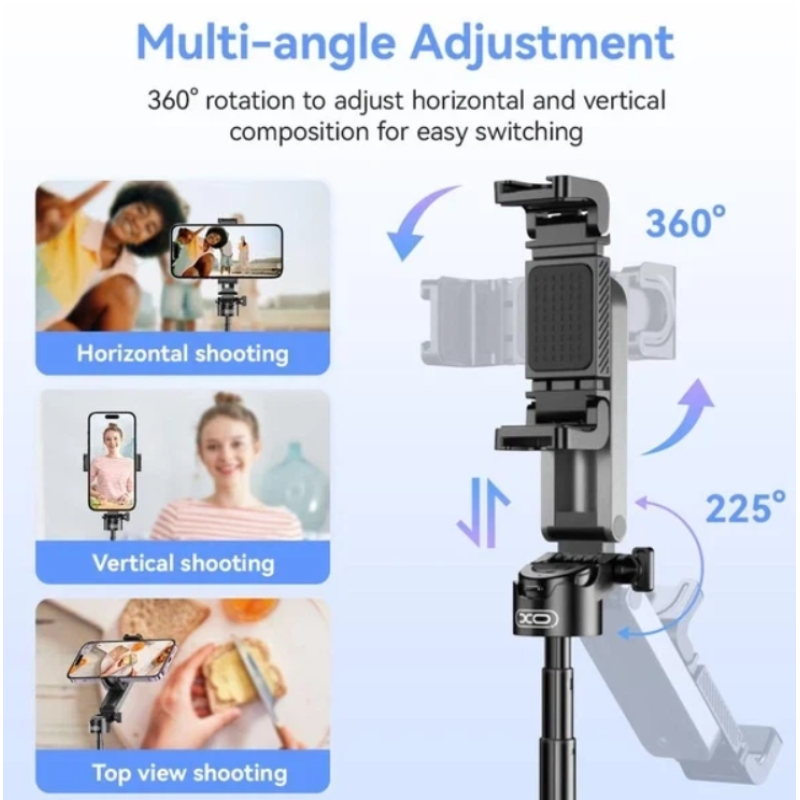 Монопод (трипод) XO SS21 Mini Selfie Stick 4in1 Bluetooth (для селфі та фотозйомки)