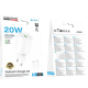 СЗУ Borofone BA104A Pudding PD+QC3.0 Type-C to Type-C 20W White 