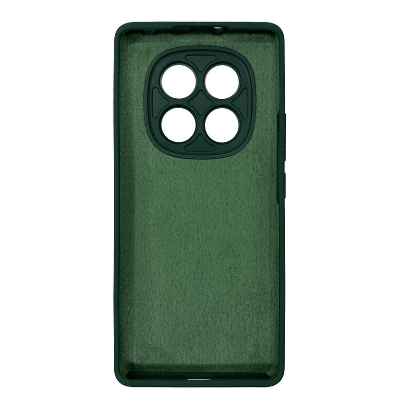 Чехол накладка Silicone Cover Soft Touch ЗК Xiaomi Redmi Note 15 Pro 4G Темно-зеленый