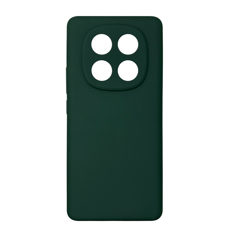 Чехол накладка Silicone Cover Soft Touch ЗК Xiaomi Redmi Note 15 Pro 4G Темно-зеленый