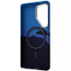 Чехол накладка Gleam Case with Magnetic Ring Samsung S24 Ultra Blue Stripes