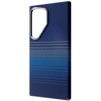 Чехол накладка Gleam Case with Magnetic Ring Samsung S24 Ultra Blue Stripes
