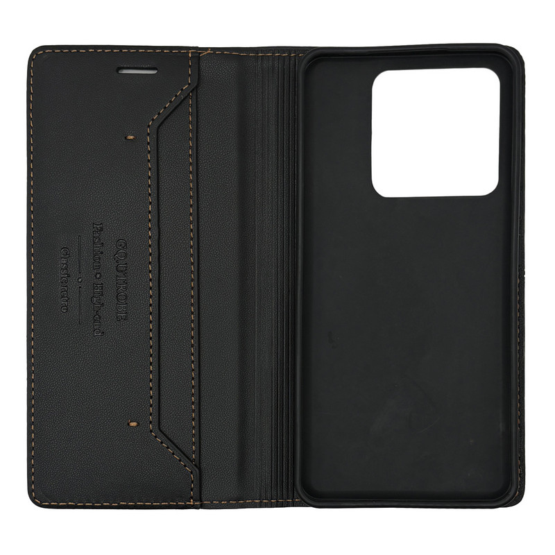 Чохол книжка шкіряний GQ Xiaomi 14T Pro Чорний