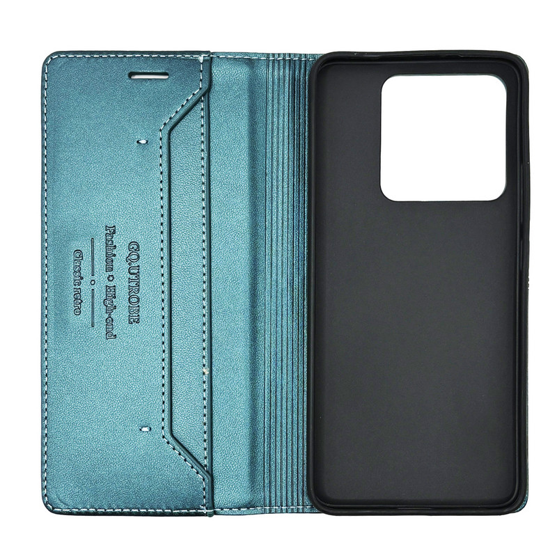 Чохол книжка шкіряний GQ Xiaomi 14T Pro Зелений