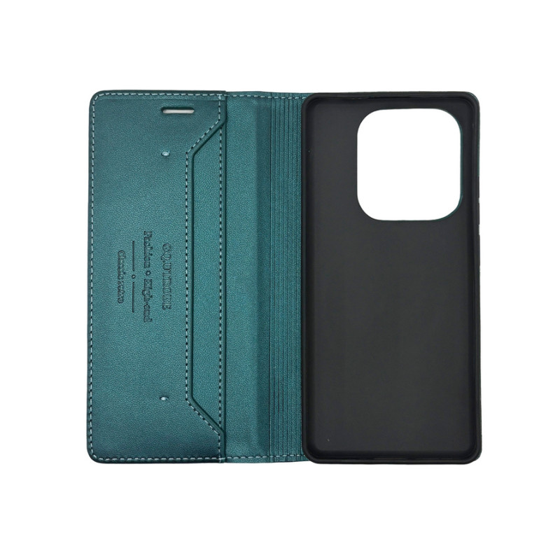 Чохол книжка шкіряна GQ Xiaomi Redmi 15C Зелена