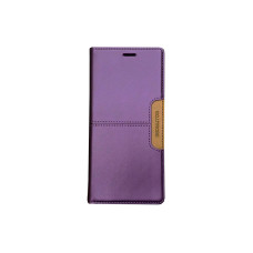 Чехол книжка кожаный GQ Xiaomi Redmi Note 10 (5G) / Poco M3 Pro Фиолетовый