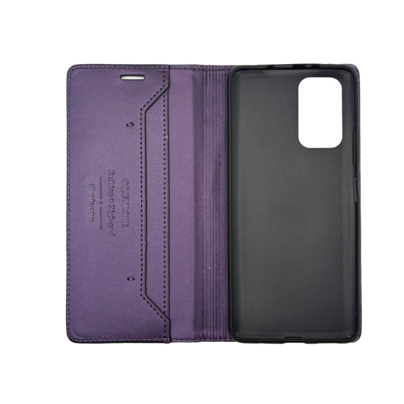 Чохол книжка шкіряна GQ Xiaomi Redmi Note 10 (5G) / Poco M3 Pro Фіолетова