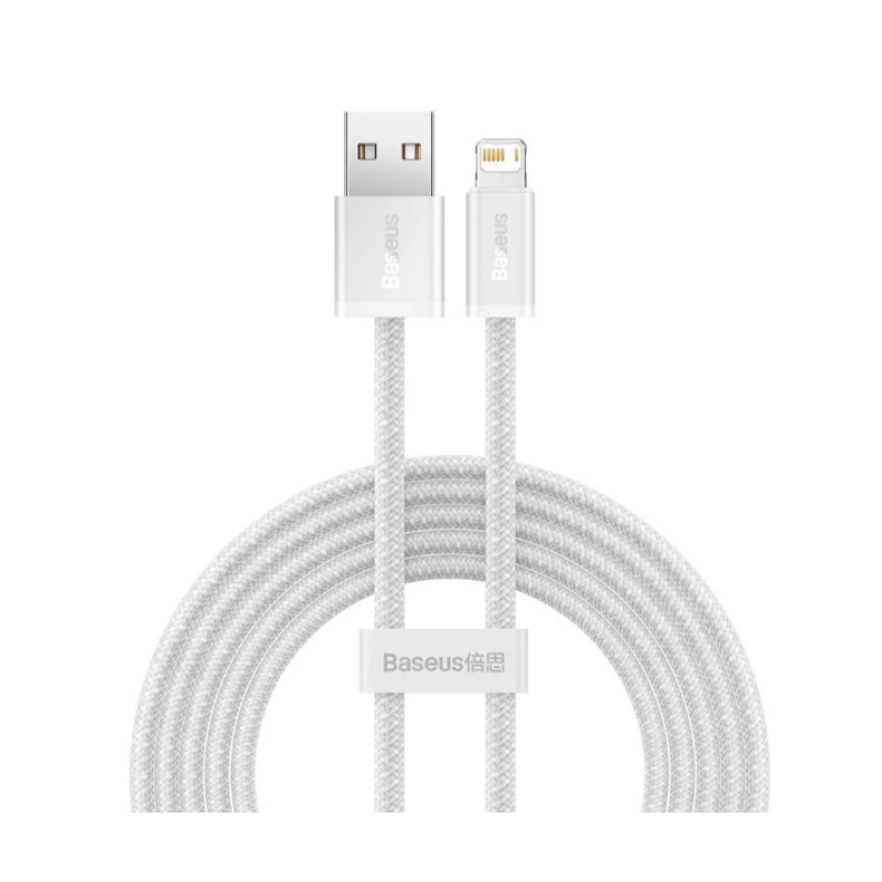 Кабель USB to Lightning Baseus Dynamic Series 2.4A 1 м Білий