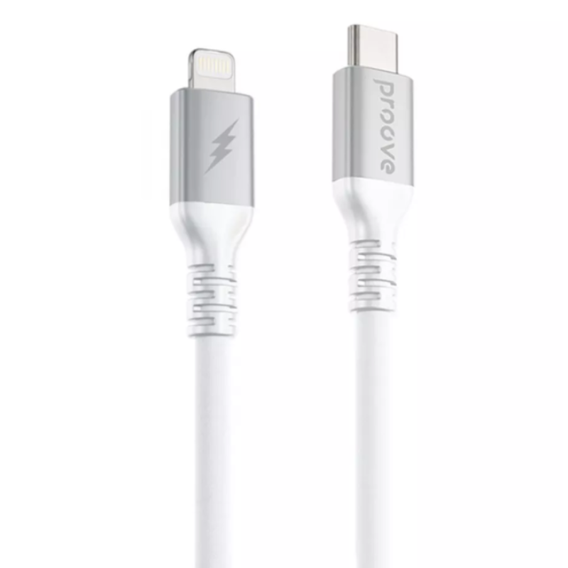 Кабель Proove ReGen Silicone Type-C to Lightning 27W 1m white