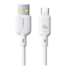 Кабель USB-Type C Baseus Silky Series Fast Charging 100W 2m White