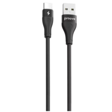 Кабель USB-Type C Proove Soft Silicone 3A 2m Black