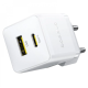 МЗП Baseus Palm Fast Charger Type-C+ USB 20W (Cable 60W) White