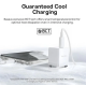 МЗП Baseus Palm Fast Charger Type-C+ USB 20W (Cable 60W) White