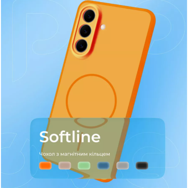 Чохол накладка Proove Softline Case with Magnetic Ring Xiaomi Redmi Note 14 4G Orange