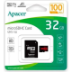 Карта памяти Micro SD Apacer 32 ГБ Class 10 V10 + Adapter