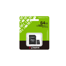 Карта пам'яті Micro SD +Adapter Kingston 64 Gb Class 10 Canvas Select+ Gen3