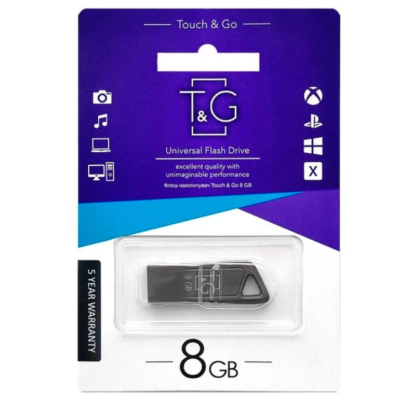 USB Flash T&G TG114 8Gb 2.0 Dark