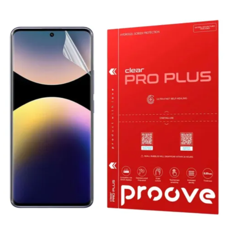 Гідрогелева плівка Xiaomi Redmi Note 15 4G / 5G Proove Pro Plus Глянцева