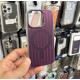 Чехол накладка Line Case with MagSafe iPhone 16 Pro Max Burgundy