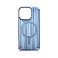 Чехол накладка Line Case with MagSafe iPhone 15 Pro Max Blue