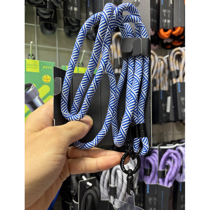 Шнурок Crossbody Proove Twist blue/white