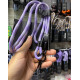 Шнурок Crossbody Proove Twist Spiral purple/white