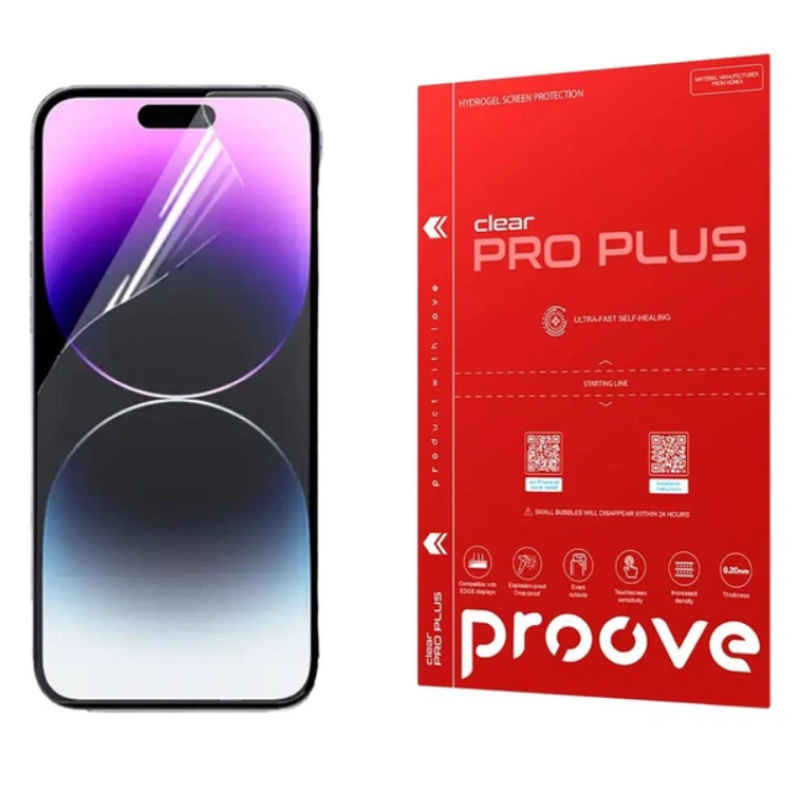 Гидрогелевая пленка iPhone 18 Pro Max Proove Pro Plus Глянцевая