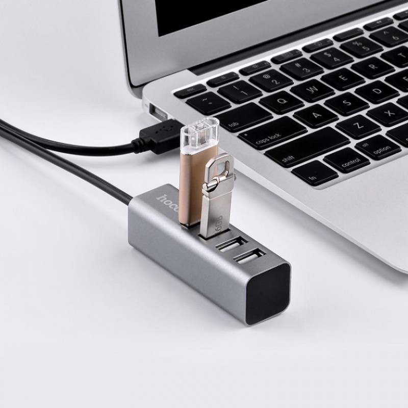 USB Hub Hoco HB1 (4 USB-порти, 80 см)
