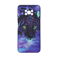 Чехол накладка Silicone Case Picture (7) Xiaomi Poco X3