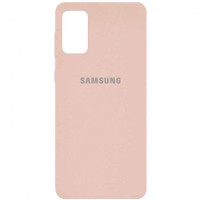 Чехол накладка Silicone Case Samsung A02s / M02s пудра