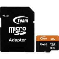 Картка пам'яті Micro SD Team Group 64 Gb Class 10 +adapter