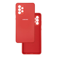 Чехол накладка Silicone Case Samsung A72 Красный