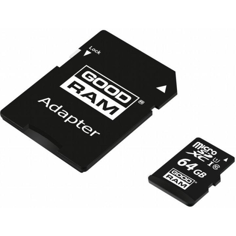 Карта памяти Goodram 64 Gb Class 10 + адаптер
