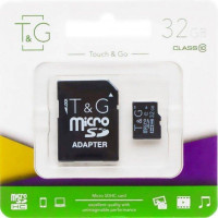 Карта памяти Micro SD T&G UHS1 32 Gb Class 10