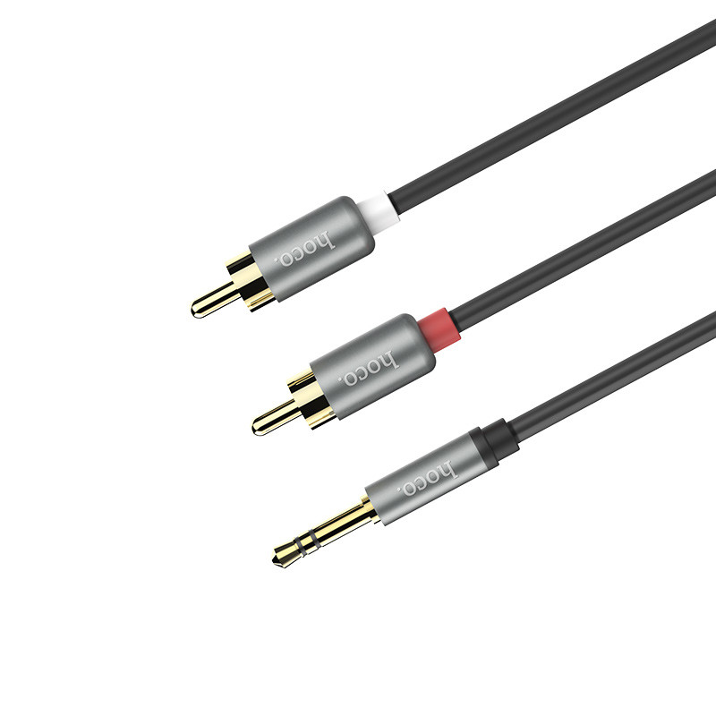 Кабель Hoco UPA10 double lotus rca to 3.5mm 1.5m