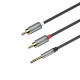 Кабель Hoco UPA10 double lotus rca to 3.5mm 1.5m