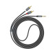 Кабель Hoco UPA10 double lotus rca to 3.5mm 1.5m