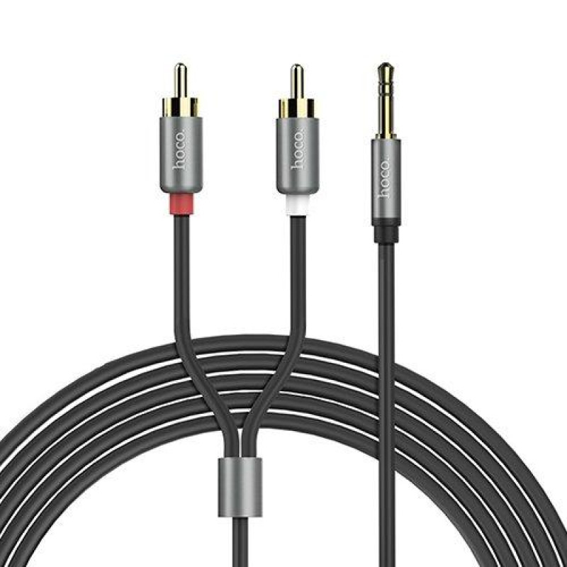 Кабель Hoco UPA10 double lotus rca to 3.5mm 1.5m